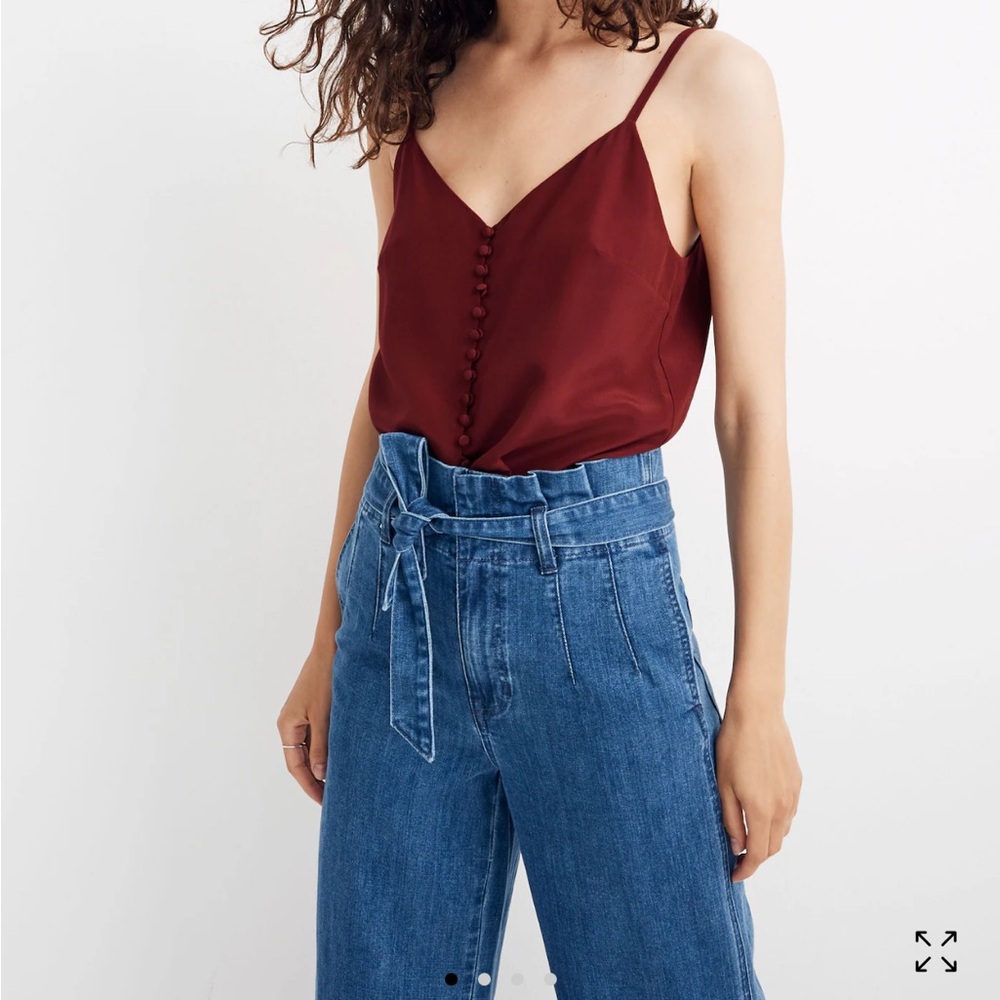 Silk Button-Down Cami